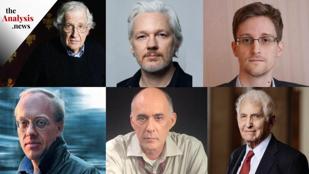 Chris Hedges, Edward Snowden, Noam Chomsky, Paul Jay and Daniel Ellsberg on Assange