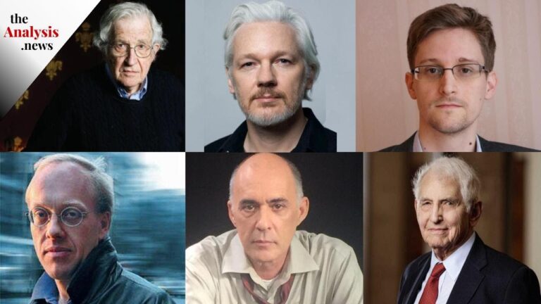 Chris Hedges, Edward Snowden, Noam Chomsky, Paul Jay and Daniel Ellsberg on Assange
